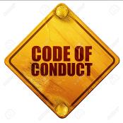 Code Of Conduct, 3D Rendering, Yellow Road Sign On A White Background Stock  Photo, Picture and Royalty Free Image. Image 56061577.
